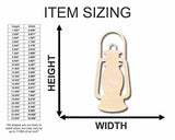 Unfinished Wood Lantern Shape - Craft - up to 24" DIY 6" / 1/4" 24 Hour Crafts