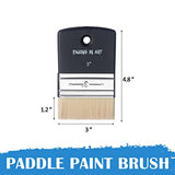 Falling in Art Flat Paddle Paint Brush, Scale Brush for Oil and Acrylic Paints,3 Inch Falling in Art