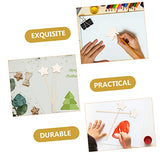 Yardwe 6Pcs Wand Unfinished Wooden Wands DIY Princess Wand kit Girls Costume Accessories Fairy Wood Wands Princess Party Decorations Fairy Sticks Yardwe