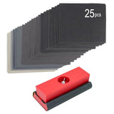 SCOTTCHEN Hand Sanding Blocks Auto Body, 25pcs Sandpaper Woodworking Furniture Sander Hand Tool, Grit 120 to 3000 SCOTTCHEN