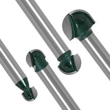 Yakamoz 4Pcs 1/4" Shank Round Nose Router Bit Core Box Router Bits Set Round Groove CNC Sign Making Router Cutter Woodworking Carving Cutting Tool YAKAMOZ