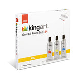 KINGART PRO Oil Paints (12 ml), Set of 24 Assorted Colors KINGART