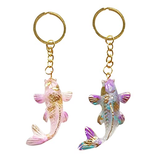 Yayatty Koi Fish Silicone Resin Molds, 5 Pcs Goldfish Fondant Silicone Resin Epoxy Molds for Charms Making Jewelry Home Decoration N\A