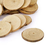 COHEALI 40pcs Piece Wedding Decorations Wedding Ornament DIY Crafts Wedding Centerpieces Mini Decor Arts and Crafts for Kids Wood Discs for COHEALI