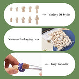 KISSITTY 30pcs Wood Mushrooms Unfinished Wooden Mushroom Craft Figures Embellishments Decorations for Home Garden Miniature Ornaments Decor Painting KISSITTY
