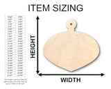 Unfinished Wood Ornament Christmas Tree Shape - Craft - up to 36" DIY 6" / 1/8" 24 Hour Crafts