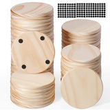 36 Pack Unfinished Wood Coasters, GOH DODD 4" Wood Slices for Nature Crafts & Wedding Decoration, Blank Coasters Wood Kit for DIY Architectural GOH DODD