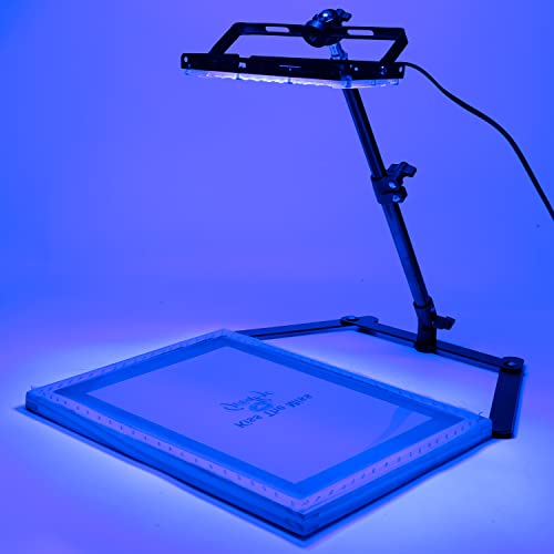 Caydo 36 Pieces Screen Printing Kit Includes 30W LED UV Exposure Screen Printing Light, 4 Sizes Silk Screen Printing Frame, Instructions, 5 Sheets A4 Caydo