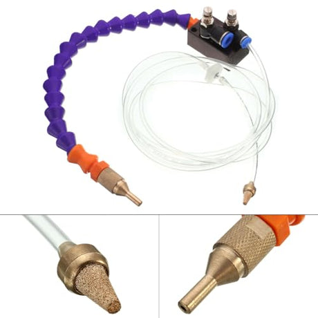 OriGlam Mist Coolant Lubrication Spray System for Metal Cutting Engraving Cooling Sprayer Machine for Air Pipe CNC Lathe Milling Drill OriGlam