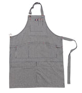 Dickies 6-Pocket Chef and Workshop Apron, Durable Canvas Construction, One Size, Hickory Stripe Pattern, Blue and White (57150) Dickies
