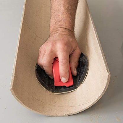 6″ Collapsible Hand Detail Sander Tool - Adjustable Manual Block Sander Sanding Block Sanders for Woodworking Hand Tools Block Plane - Dry and Wet
