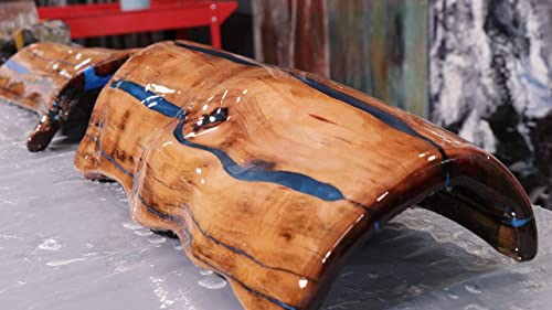 Stone Coat Countertops Quick Coat Epoxy (1 Gallon) - Perfect for for River Tables, Geodes, and 3D Woodworking Projects with 15 Minute Working Time - Stone Coat Countertops