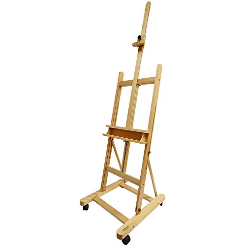 Mont Marte Large Studio Easel w/Castors Beech Wood