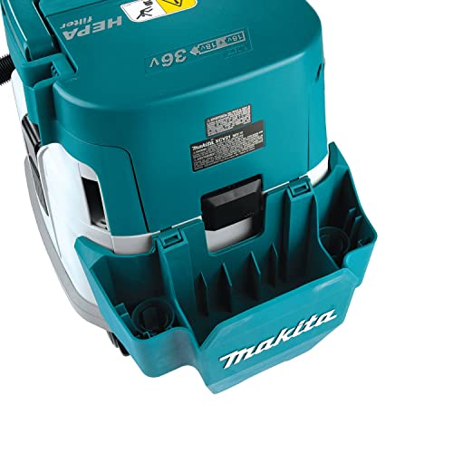 Makita XCV21ZX 36V (18V X2) LXT® Brushless 2.1 Gallon HEPA Filter Dry Dust Extractor, Tool Only Makita