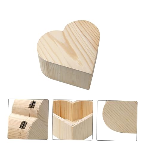 VOSAREA Box Wooden Diy Wooden Unfinished Kids Jewelry Organizer Unfinished Wooden Kid Toys Kids Educational Toys Kids Playset Kidcraft Playset Travel VOSAREA
