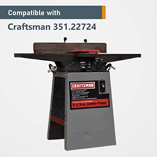 POWERTEC 6-1/8 Inch Jointer Blades for Ridgid JP06000, JP06101, JP0610, Craftsman 21705 Jointer, Replacement for Ridgid AC8600, JE08008, Craftsman POWERTEC