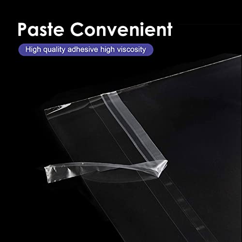 Falling in Art Acid Free 1.496mil (Single Side) Crystal Sealed Clear Bags for 9x12 Art Prints, Photos, 9 3/8 Inches by 12 2/5 Inches, 25-Pack Falling in Art