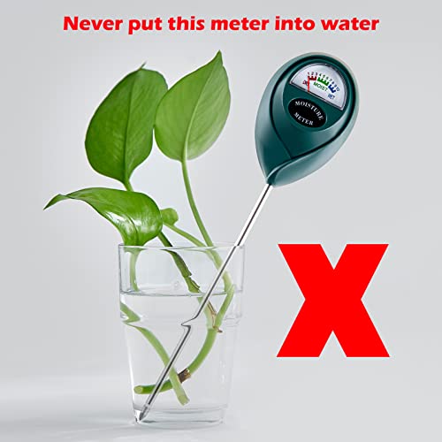 Soil Moisture Meter for House Plants, Plant Water Meter,Plant Moisture Meter for House Plants and Outdoor Plants, No Batteries Required (Green) - WoodArtSupply