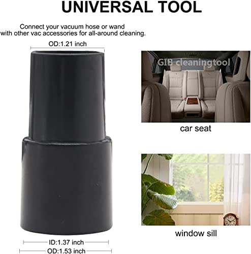 9 Pcs Vacuum Attachments Fit for Shop Vac Accessories 1 1/4" - 3 Pcs Vacuum Extension Wand, 1 1/4 inch (32 mm) & 1 3/8 inch (35 mm) Vacuum Hose GIB cleaningtool