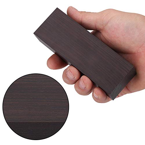 VGEBY DIY Ebony Wood Block, Ebony Wood Lumber Blank DIY Material for Music Instruments Handle Tools 12 * 4 * 2.5 Black Played Accessories Performance VGEBY