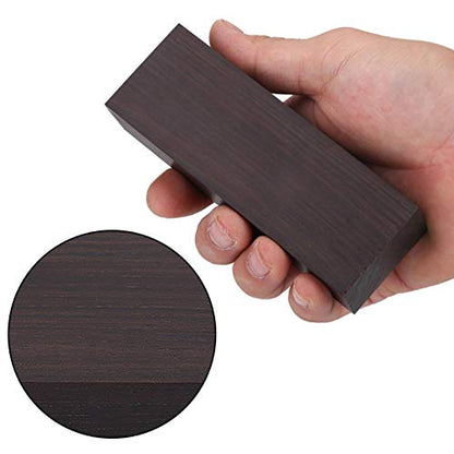 VGEBY DIY Ebony Wood Block, Ebony Wood Lumber Blank DIY Material for Music Instruments Handle Tools 12 * 4 * 2.5 Black Played Accessories Performance