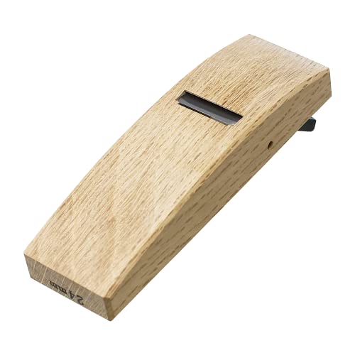 KAKURI Mini Hand Plane for Wood 24mm [Curved Sole] Made in JAPAN, Japanese Small Wood Planer Tool for Woodworking, Smoothing Curve, 4.8 x 1.4 x 1.5 KAKURI
