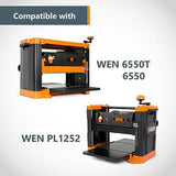 POWERTEC 12-1/2 Inch Planer Blades for WEN 6550, 6550T, PL1252 Planer, Replacement for WEN BP122M, BP122K Planer Knives, Set of 2 (12803W) POWERTEC