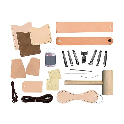 Realeather Explore Leathercraft Kit, Brown Realeather