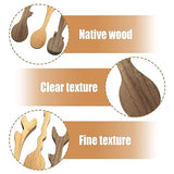 4Pcs Wood Carving Spoon Blanks, Basswood Spoon Carving Blanks Walnut Wood Carving Spoon Blank Wooden Spoon Carving Kit for Whittling Unfinished Wood Generic
