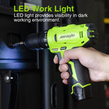 Meagle Cordless Drill, 12V Power Drill set with Battery & charger, 2 Variable Speed Electric Drill 18+1 Torque Setting, 3/8” Chuck with Drill Bits& Meagle