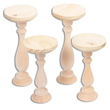 Unfinished Wood DIY Pillar Candle Stands Kit by Factory Direct Craft for Crafting and Creating Factory Direct Craft