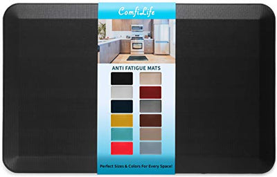 ComfiLife Anti Fatigue Floor Mat – 3/4 Inch Thick Perfect Kitchen Mat, Standing Desk Mat – Comfort at Home, Office, Garage – Durable – Stain