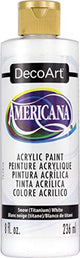 DecoArt DAO1-9 DA01-9 Americana Acrylics, 8-Ounce, Snow, Titanium White DecoArt