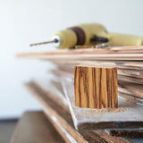 EXCEART 24pcs Wooden Pieces for Wood Jewelry Ring Making Wood Ring Materials with Different Natural Wooden Textures Wood Blanks for DIY Wooden Resin EXCEART