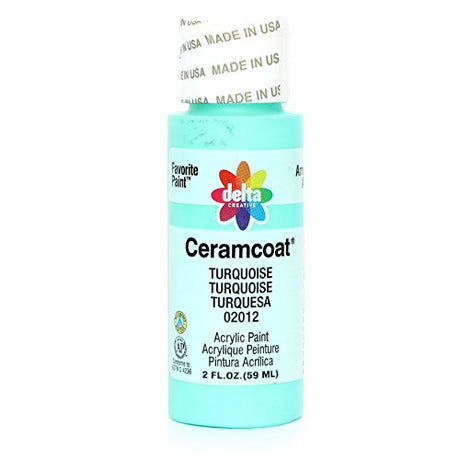 Delta Creative Ceramcoat Acrylic Paint in Assorted Colors (2 oz), 2012, Turquoise Delta Creative