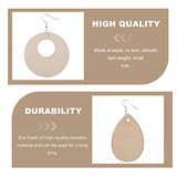 MILISTEN 1 Set Wooden Blank Earrings Wood Stud Earrings Unfinished Wooden Earrings Blanks Wooden Dangle Pendants Material erings Wood Earrings Milisten