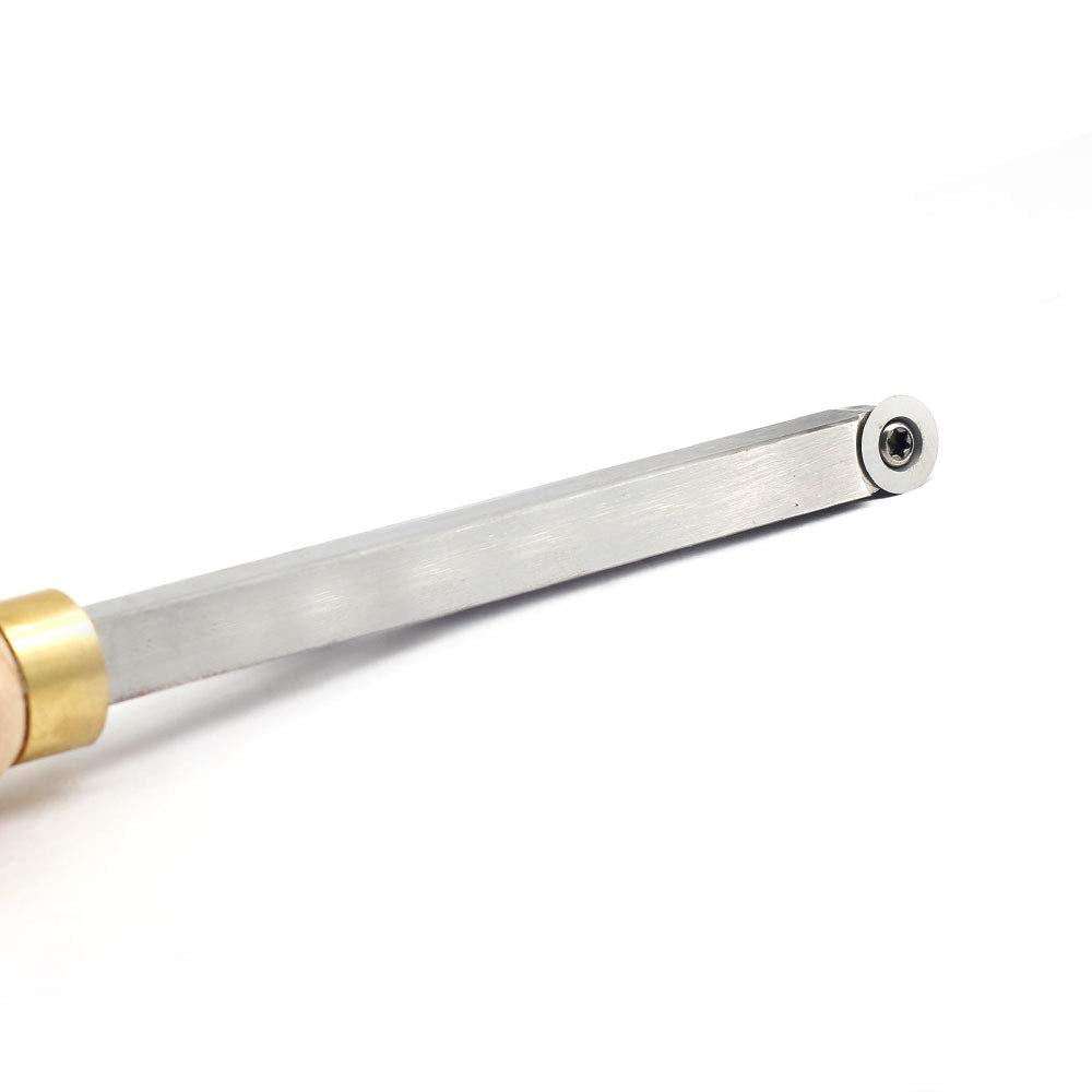 YUFUTOL Carbide Woodturning Tool Mini Size (3 Piece Set) Includes Diamond Shape, Round and Square Turning Tools With Comfort Grip Handles Perfect For YUFUTOL