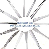 Lulu Home Wood Carving Tools, 16PCS Professional Carving Knife Tool Set for Woodworking Premium Wood Handle with Chisel Gouge Whetstones Lulu Home