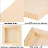 ADXCO 8 Pack Wood Panels 5 x 5 Inch Unfinished Wood Canvas Wooden Panel Boards for Painting, Pouring, Arts Use with Oils, Acrylics ADXCO