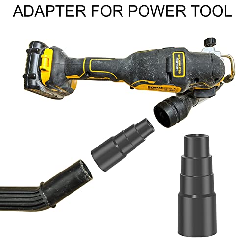 Universal Vacuum Hose Adapter Kit Reducer Attachment Set Converter from 1 1/2 inch to 1 1/4 inch from 1 3/8 inch to 1 1/4 inch Dust Hose Port Adapter VACEXT