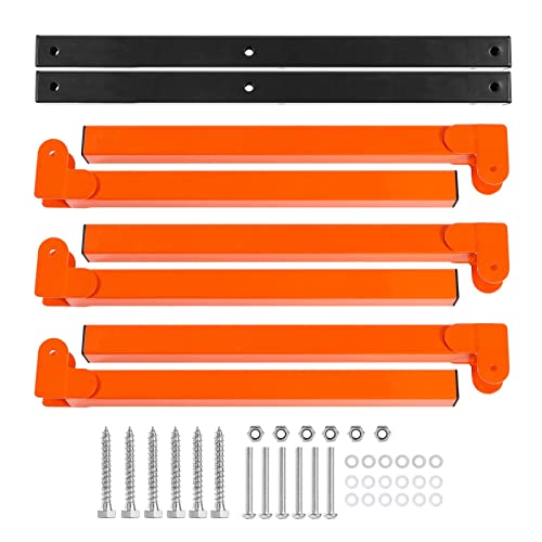 Ultrawall Wall Mount Wood Organizer and Lumber Storage Metal Rack with 3-Level - Indoor & Outdoor Use, 2 Pack Ultrawall