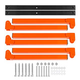 Ultrawall Wall Mount Wood Organizer and Lumber Storage Metal Rack with 3-Level - Indoor & Outdoor Use, 2 Pack Ultrawall