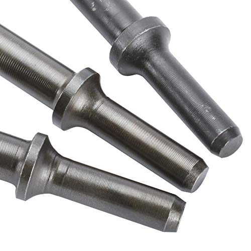 KUNTEC 4 Pcs Smoothing Pneumatic Air Hammer Pneumatic Chisel Bits Tools Kit KUNTEC