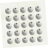 Tofficu 1000 Pcs Wooden Round Balls Unfinished Loose Beads Wood Balls DIY Wood Craft Beads Natural Beads Wooden Beads Bulk Wooden Slices Dics Log Tofficu