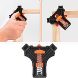 90 Degree Angle Clamps, Woodworking Corner Clip, Right Angle Clip Fixer, Set of 4 Clamp Tool with Adjustable Hand Tools (orange+black) GYUEE
