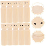 Abaodam 10pcs Painted Wooden Doll Unfinished Wood Craft Dolls Wooden Peg Figures Wooden Family Dolls Peg Dolls Unfinished Wooden Peg Doll Unfinished Abaodam