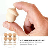 KESYOO 1 Set 26 Pcs Wooden Toys Unfinished Wood Toys for Crafts Kid Art Painting Ornament DIY Wood Bowl Ornaments Kids Toy Toys for Kids Natural Kids KESYOO