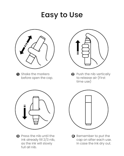 BIGTHUMB Jumbo Graffiti Poster Markers Set: 12 Colors Large15mm Wide Tip Permanent Ink Thick Acrylic Paint Pens for Rock Painting, Stone, Glass, BIGTHUMB