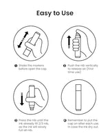 BIGTHUMB Jumbo Graffiti Poster Markers Set: 12 Colors Large15mm Wide Tip Permanent Ink Thick Acrylic Paint Pens for Rock Painting, Stone, Glass, BIGTHUMB