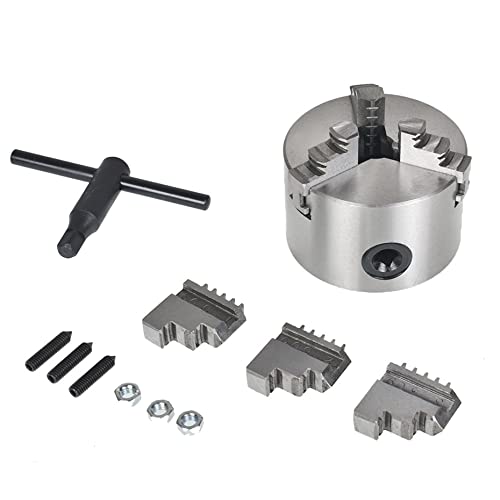 kimllier K11-80 3-Jaw Self Centering Lathe Chuck 80mm(3-Inch) Diameter Fit for CNC Drilling Milling Machine Wood Turning kimllier